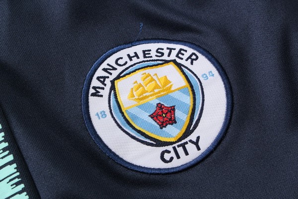 Survetement Foot Manchester City 2018-2019 Vert Bleu